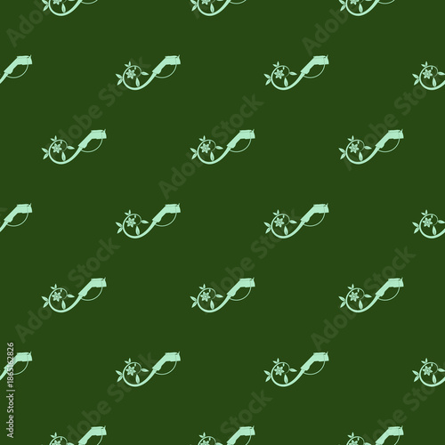 Eco EV charging station seamless pattern isolated on color background