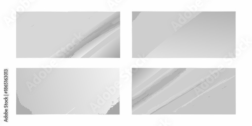Abstract composition of four grayscale panels with diagonal lines and shapes