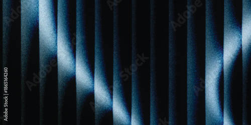 Ribbed glass background with abstract waves and glossy gradient texture. decorative patterns. abstract grainy background, noise texture poster header banner cover