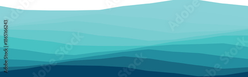 Abstract layers of blue ocean waves creating a calming and serene composition for artistic projects.