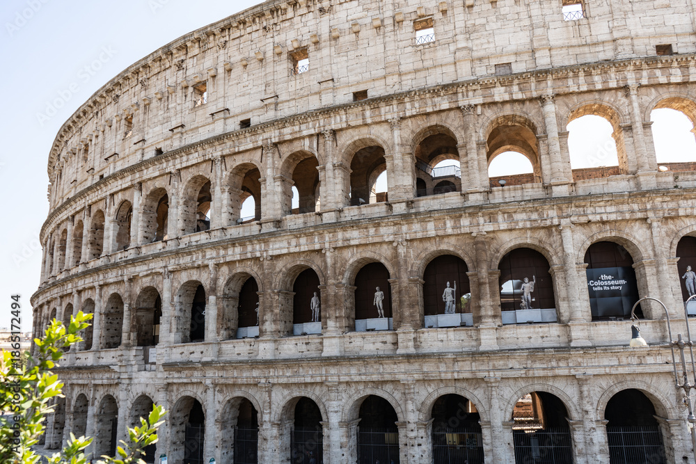 Fototapeta premium the colosseum in Rome photographed in daylight from outside