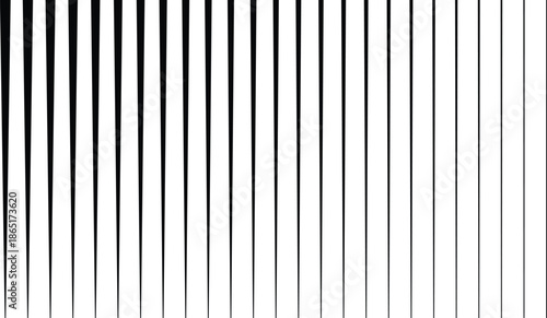 Vertical black and white stripes create a striking pattern ideal for contemporary design projects.