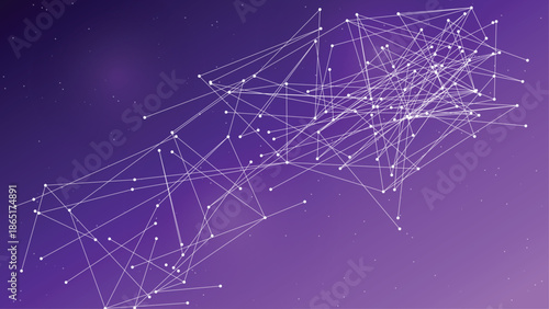 Futuristic Purple Technology Network Background