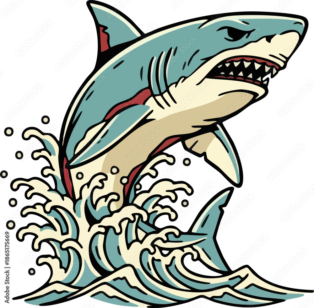 Naklejka premium Two-Tier Celebration Cake with Strawberries Vector Illustration