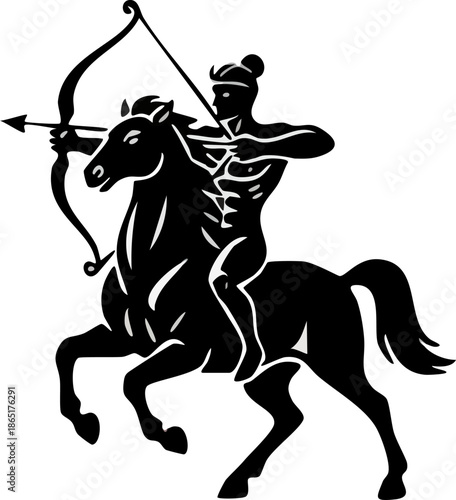 Cartoon Opuntia Cactus with Flower Flat Graphic Illustration