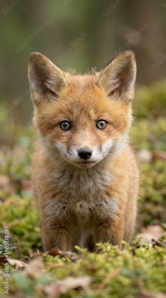 Fototapeta premium Vertical Animal Portrait for Social Mediared 