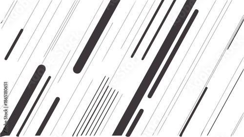 Diagonal black and gray dynamic speed lines with abstract motion effect