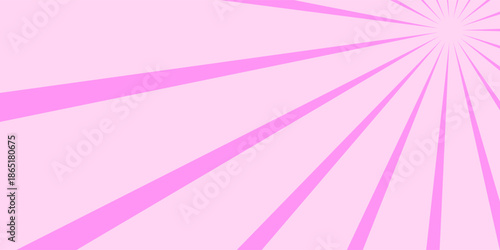 Abstract lilac rose rays background. Sunburst graphic design. 2D Illustration