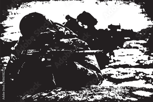 Special Forces Grunge Combat Scene