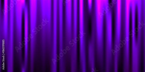 Royal purple velvet curtains background. Closed curtain backdrop for theater stage or cinema, circus. Vector textile room scene screen. Violet fabric drapery wallpaper for award, show, performance
