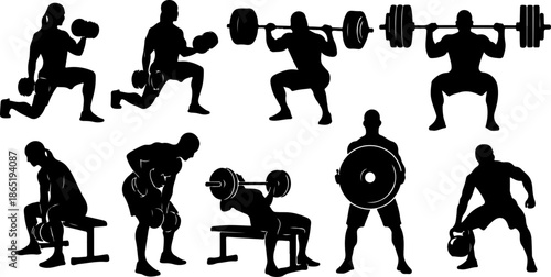 Fitness & Gym Icons Set – Workout and Healthy Lifestyle Symbols