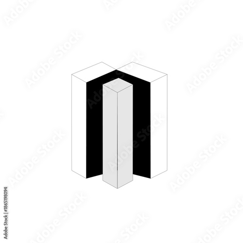 3d render of a modern computer icon