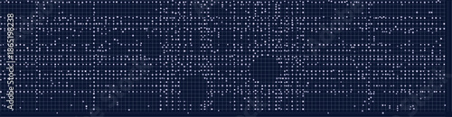 Intricate grid design showcasing digital patterns, ideal for science and technology projects.