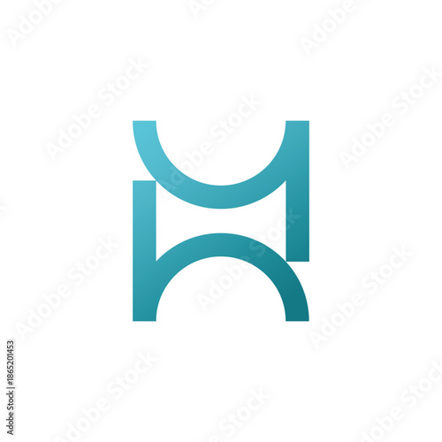 Clean Letter H Logo Vector Illustration Design