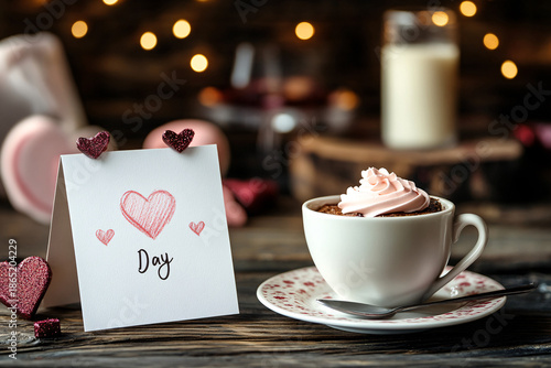 Valentine's Day Postcard Template