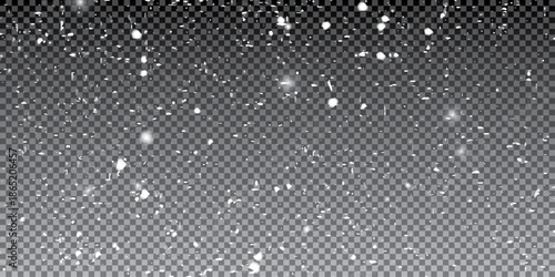 Snow flakes winter ice effect snowfall background. Winter snowfall white color snowflakes background. 