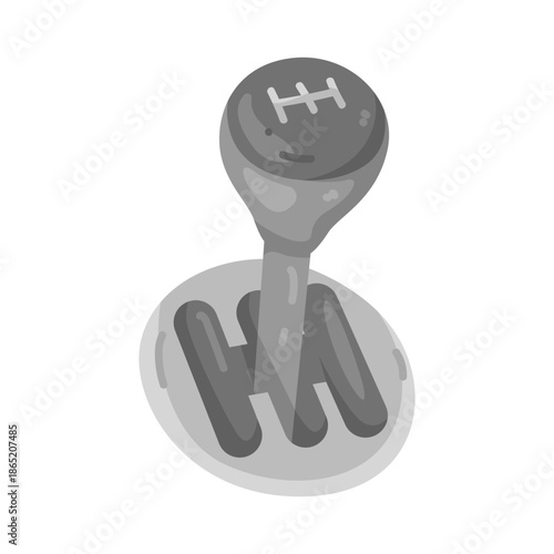 Illustration of Manual Gear Shift Lever  