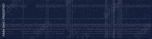 Abstract digital grid design showcasing futuristic technology with intricate patterns and lines.