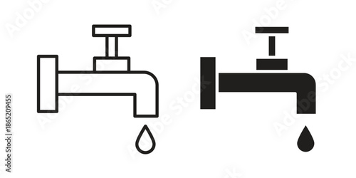 Tap icon in filled, thin line, stroke style for website and apps