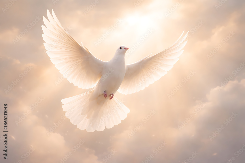 Fototapeta premium White Dove Rising