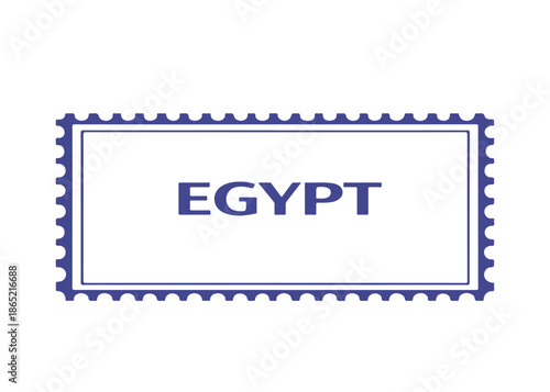 Egypt postage stamp vector icon on a white background
Vector postage stamp on a white background