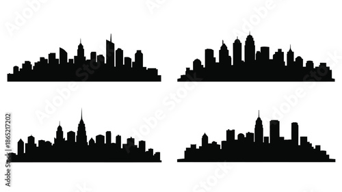 Two road bicycles side by side in black and white silhouette