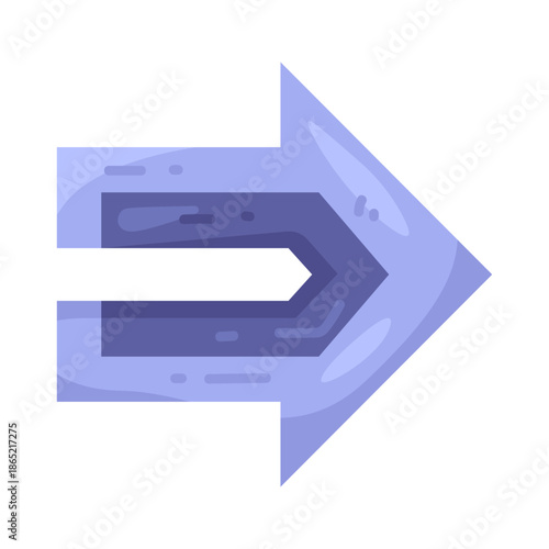 Illustration of Directional Arrow Sign