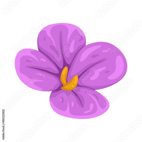 Illustration of violet flower