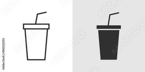 Drink Icon representing beverages, refreshment, hydration, and food & drink related concepts.