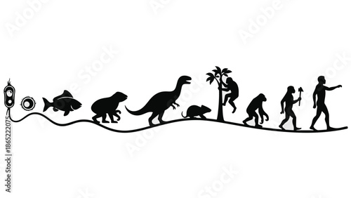 Evolution of life on earth from single cell to human 