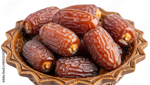A bowl of fresh medjool dates