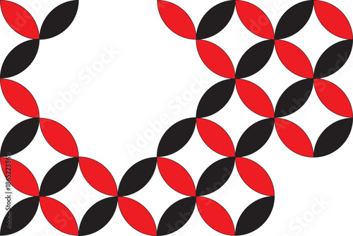 seamless pattern with colorful round shapes with empty place for text