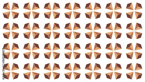 Seamless 3D isometric geometric pattern. Isometric cube or rhombus seamless pattern.