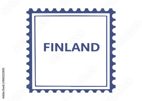 Finland postage stamp vector icon on a white background
Vector postage stamp on a white background