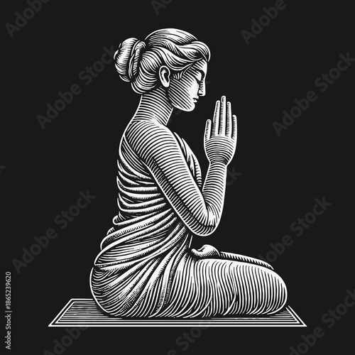 Serene Meditation: A Womans Journey to Inner Peace and Mindfulness.