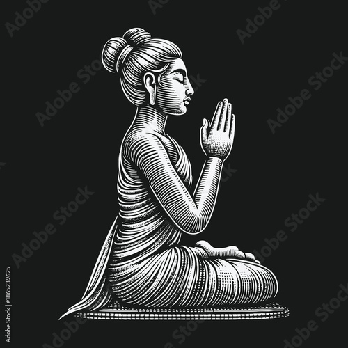 Serene Buddha in Meditation: A Symbol of Inner Peace.