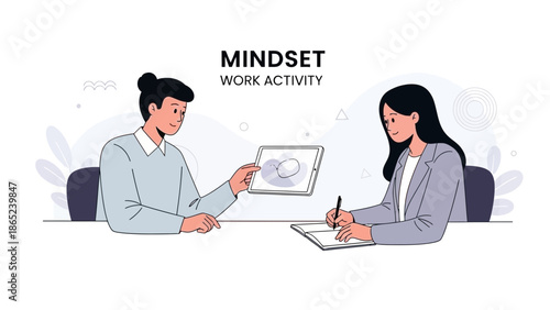 Teamwork and Collaboration: Mindset Work Activity, Business Meeting, Planning