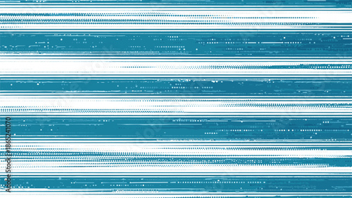Abstract blue digital glitch pattern with horizontal lines and distorted pixelated effects for a tech background.