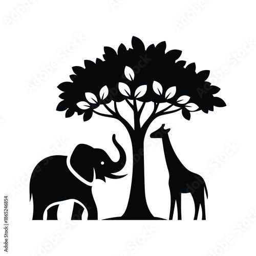 Smart home icon set with silhouette modern technology symbols