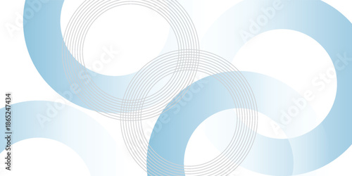 White abstract background with blue circle. halftone dots decoration. Modern banner template. Digital future technology concept. vektor