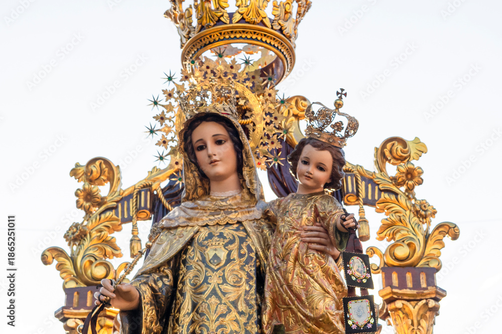 Obraz premium Religious image of the Virgin Carmen