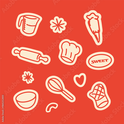 Baking Supplies Sticker Pack