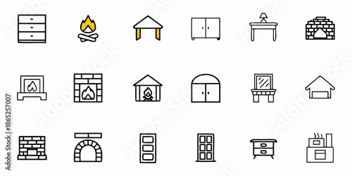 A Set Of Icons For Different Types Of Desirable In SVG Line Icon Set – Editable Vector Icons