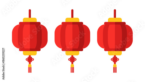 Traditional Chinese Red Lanterns