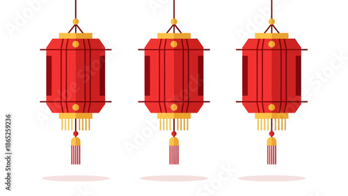 Traditional Chinese Red Lanterns