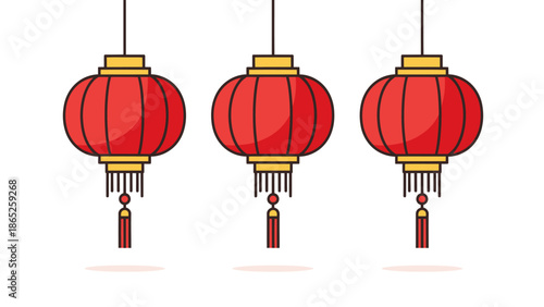 Traditional Chinese Red Lanterns