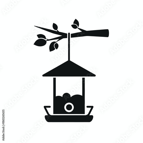 Bird feeder with seed