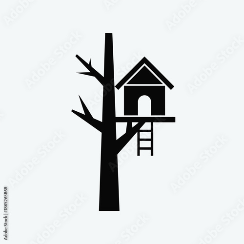 Treehouse on a tall tree