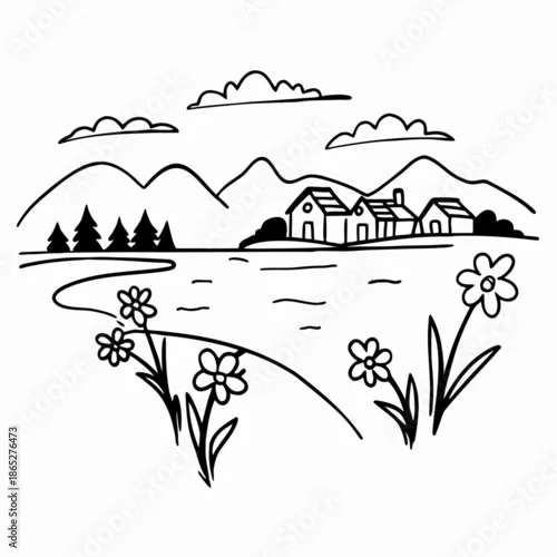 Fototapeta Relaxing Weekend Escape