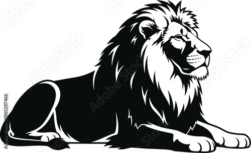 Lion silhouette illustration
